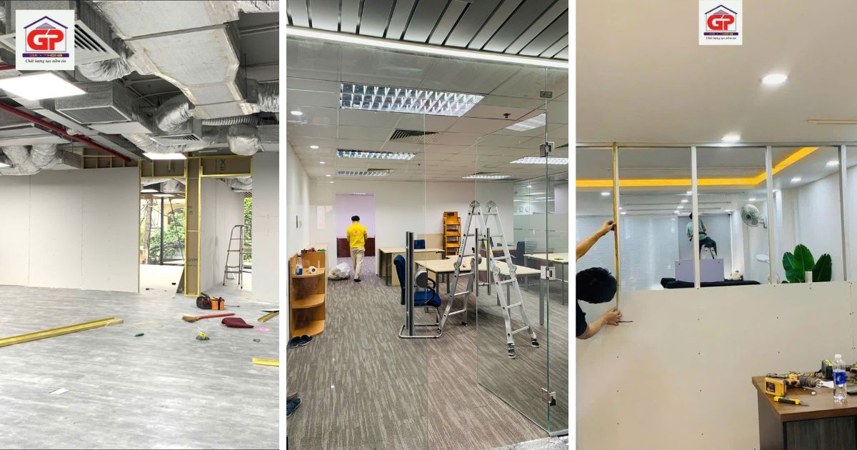 Vách ngăn thạch cao phù hợp cho nhà ở, văn phòng