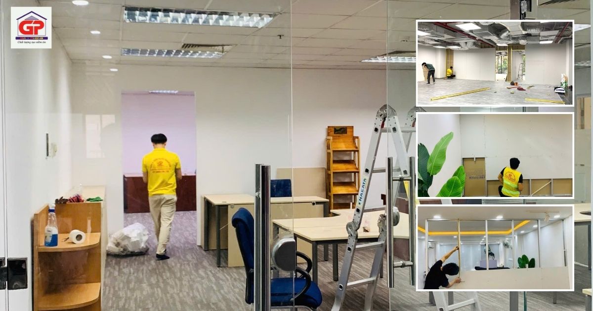 Quy trình thi công decor văn phòng Tân Bình của Gia Phong