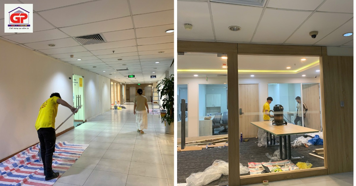 Các hạng mục công việc trong thi công văn phòng