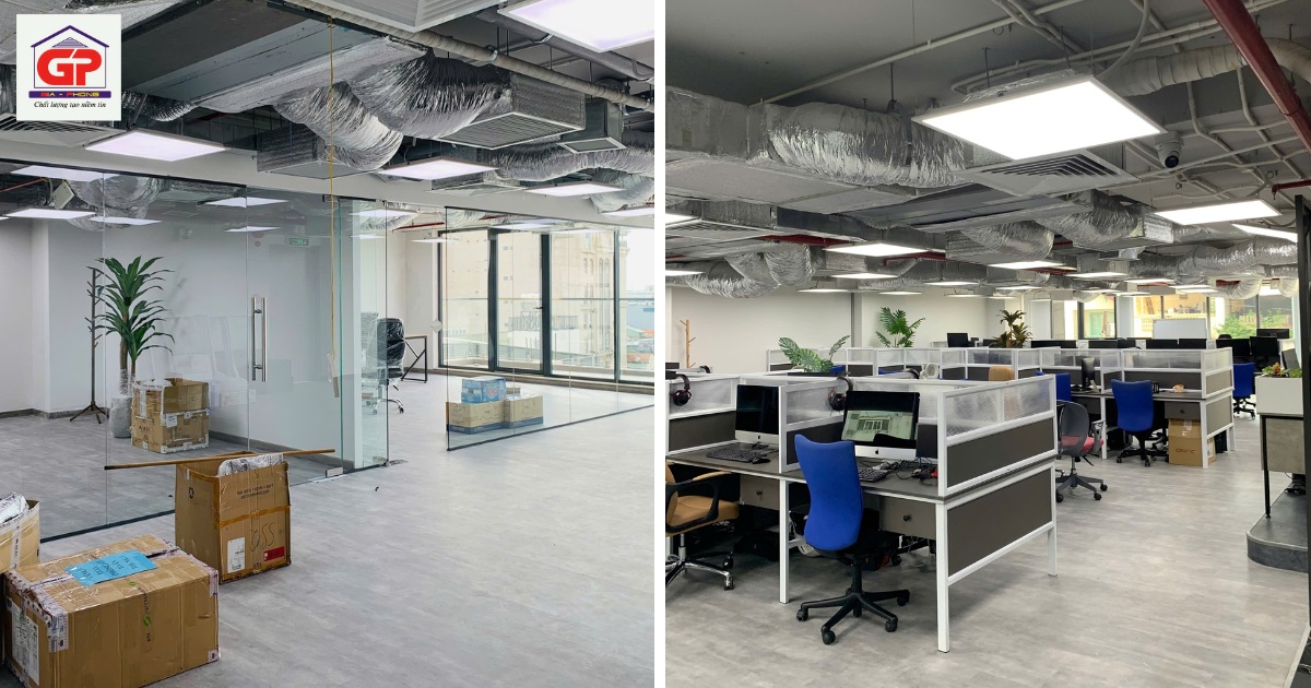 Các hạng mục trong thiết kế thi công văn phòng