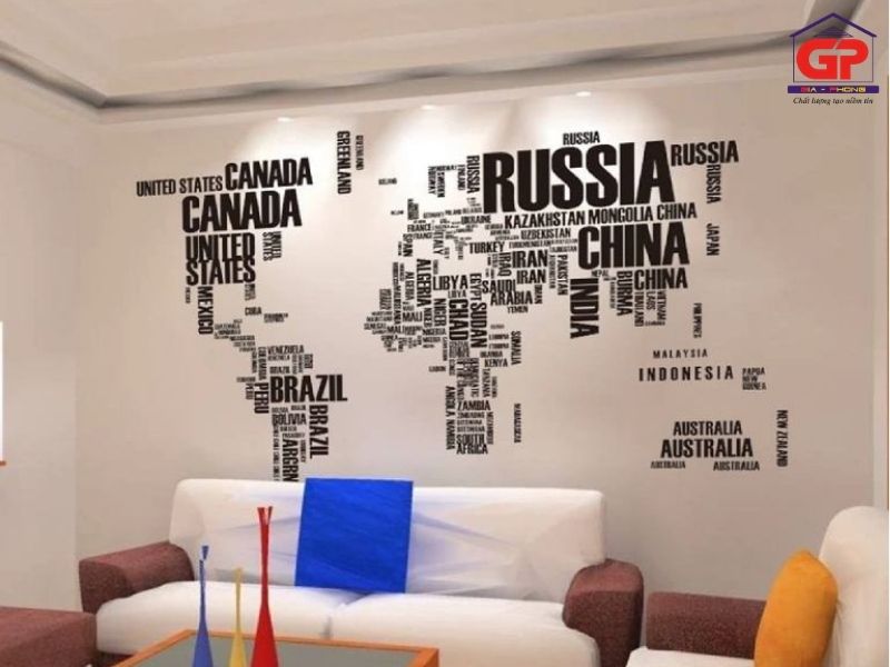 Lợi ích của decal dán tường văn phòng