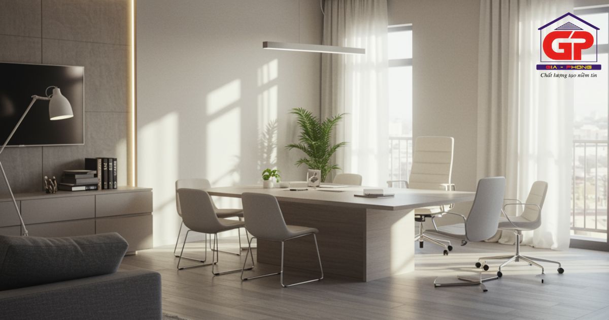 Biến không gian văn phòng nhỏ trở nên hiện đại với thiết kế theo phong cách tối giản