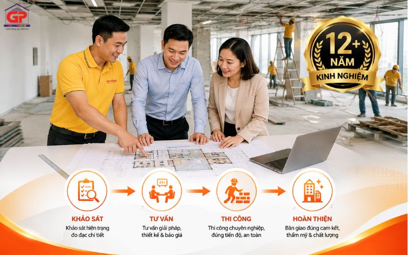 Gia Phong tư vấn và thi công nội thất văn phòng doanh nghiệp