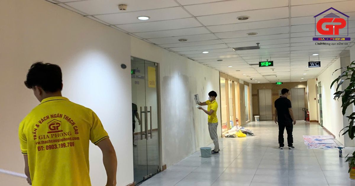 Lưu ý những gì khi thực hiện thi công kết hợp điện nước và trần thạch cao?