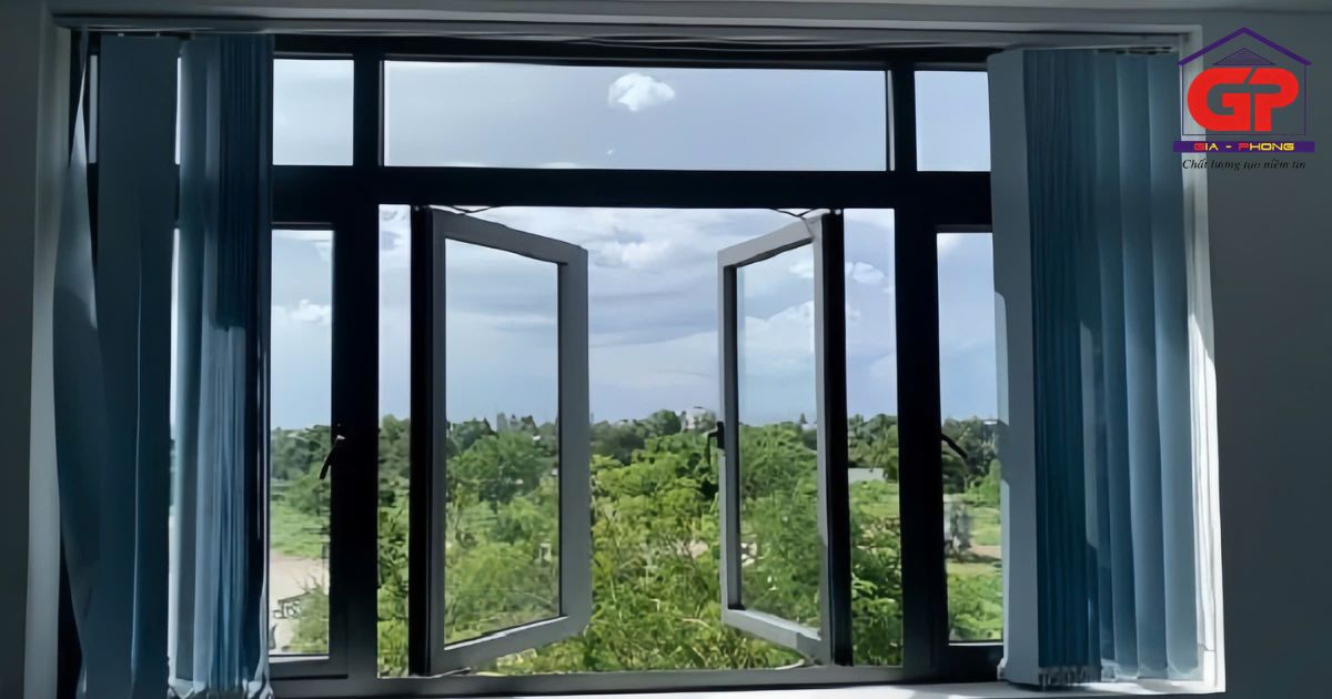 Mẫu cửa sổ nhôm kính cách âm cho phòng ngủ yên tĩnh