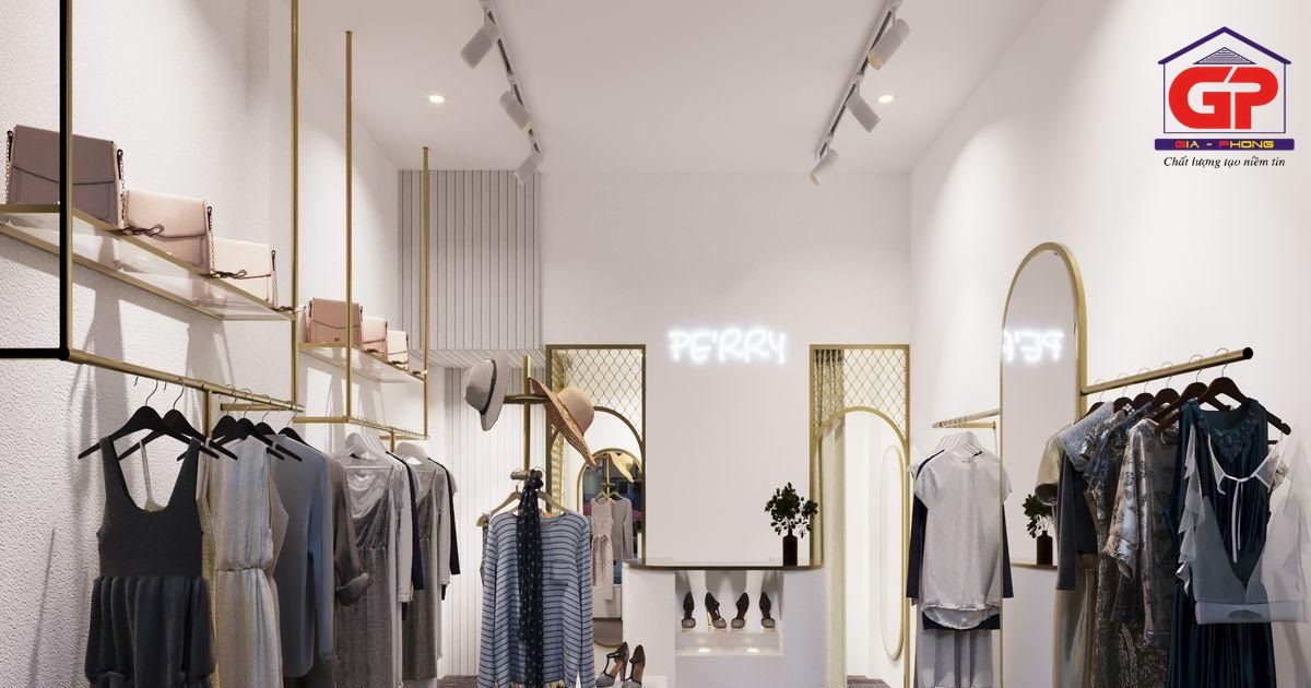 Mẫu trần thạch cao làm nổi bật cho showroom