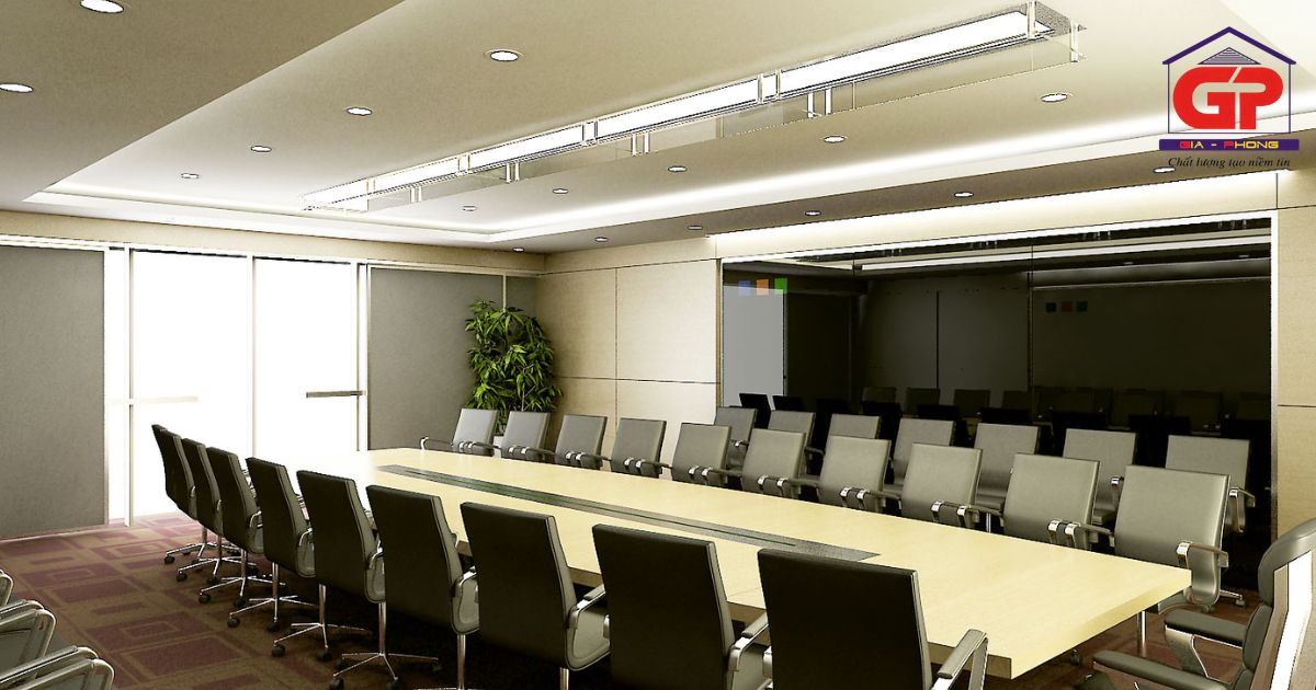 Đẹp tinh tế với mẫu trần thạch cao dành cho văn phòng