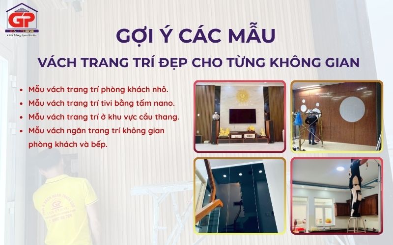 Gợi ý các mẫu vách trang trí đẹp cho từng không gian năm 2026