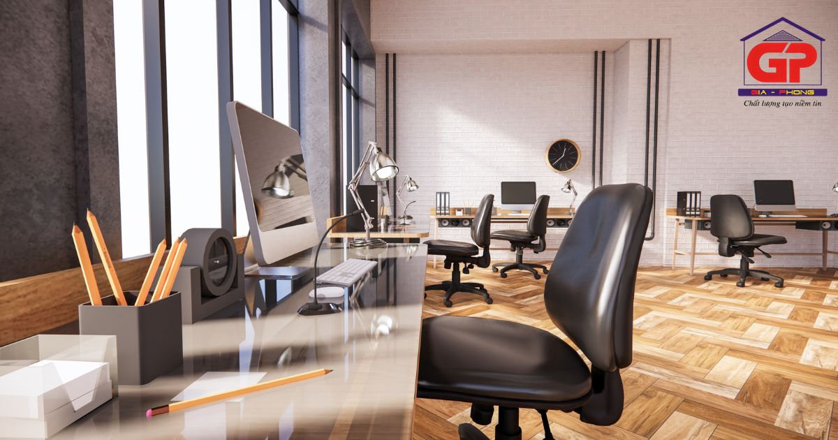 Nâng tầm không gian làm việc hiện đại nhờ decor văn phòng với trần và vách thạch cao