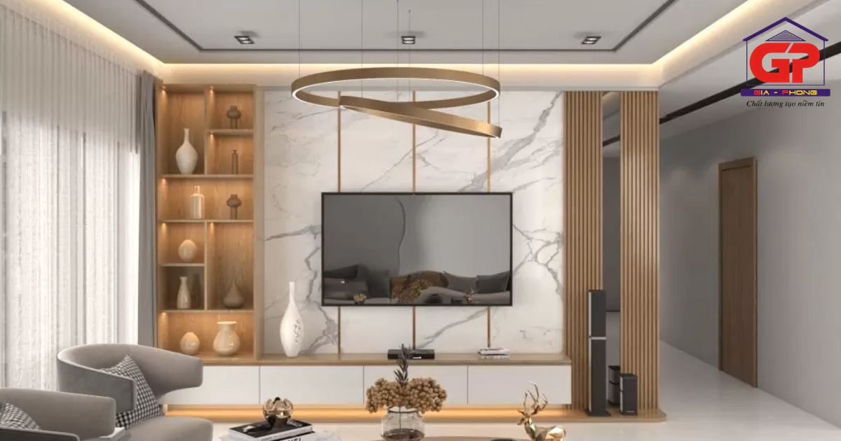 Những kiểu trần phổ biến dễ phối hợp với đèn trang trí