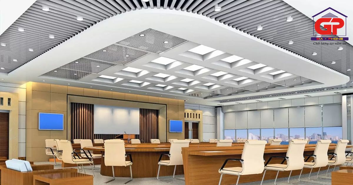 Tại sao nên lựa chọn trần - vách thạch cao để decor văn phòng làm việc?