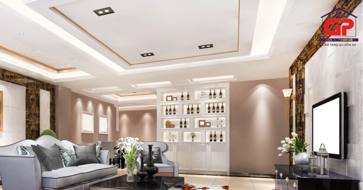 Thi công trần thạch cao giật cấp sẽ tương đối nhanh