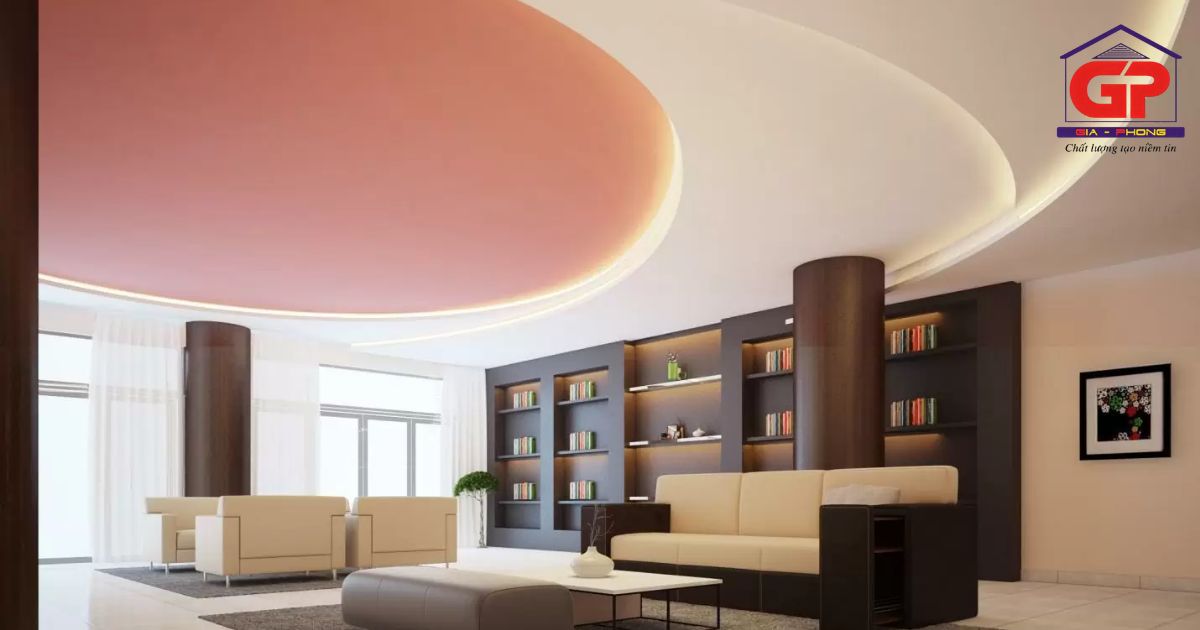 Thi công trần thạch cao giúp kiến tạo không gian hiện đại