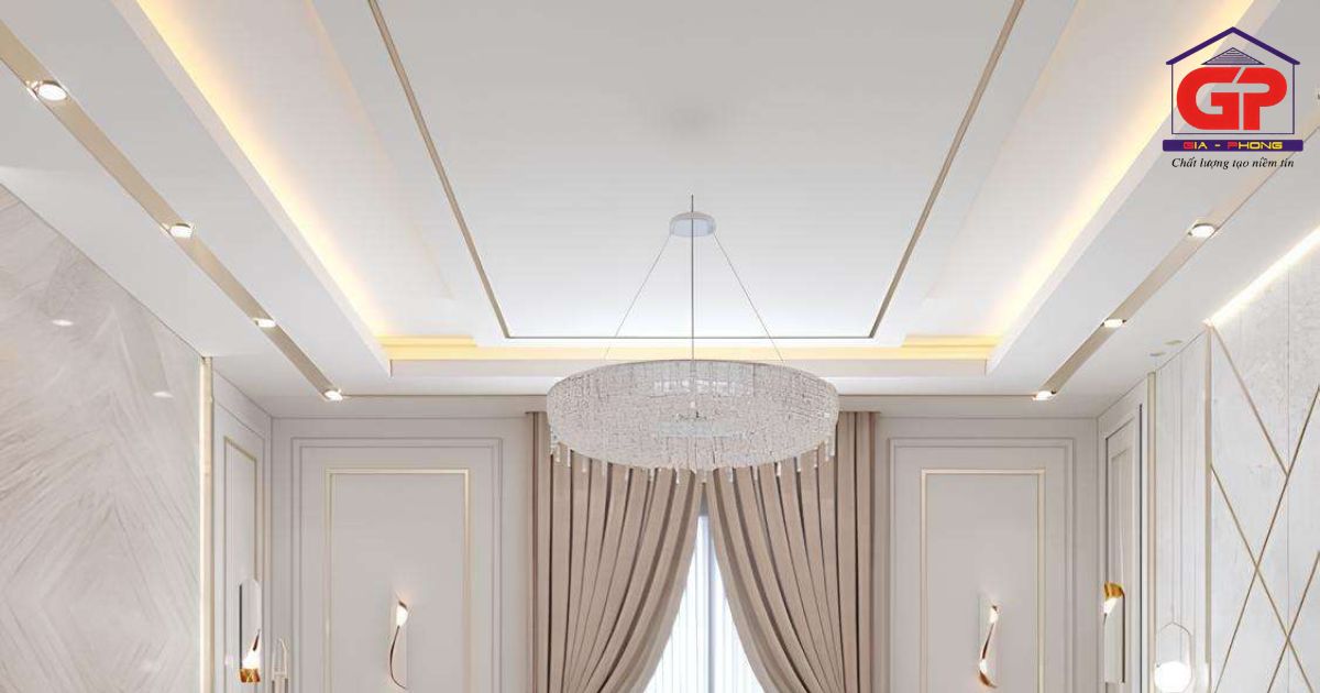 Tổng hợp xu hướng thiết kế trần thạch cao nổi bật cho năm 2026