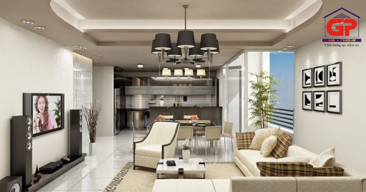 Trần thạch cao giật cấp, sự lựa chọn tuyệt vời cho không gian hiện đại