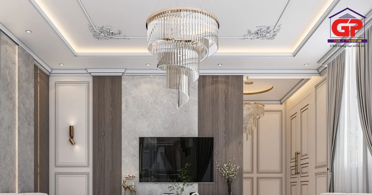 Trần thạch cao tân cổ điển được ưa chuộng