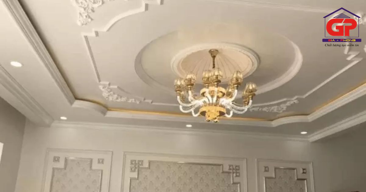 Trần thạch cao tân cổ điển trở thành xu hướng trang trí nội thất được nhiều chủ nhà yêu thích và sử dụng