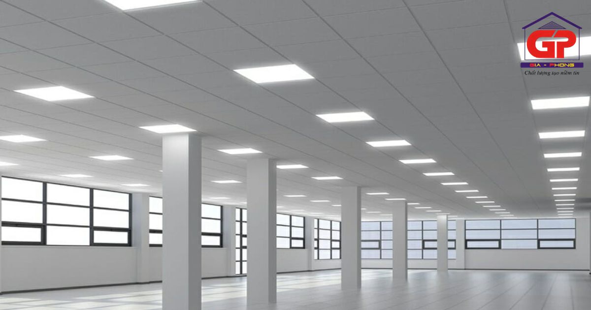 Trần thạch cao thả 600x600mm thật ra là loại trần thạch cao thả hoặc trần nổi