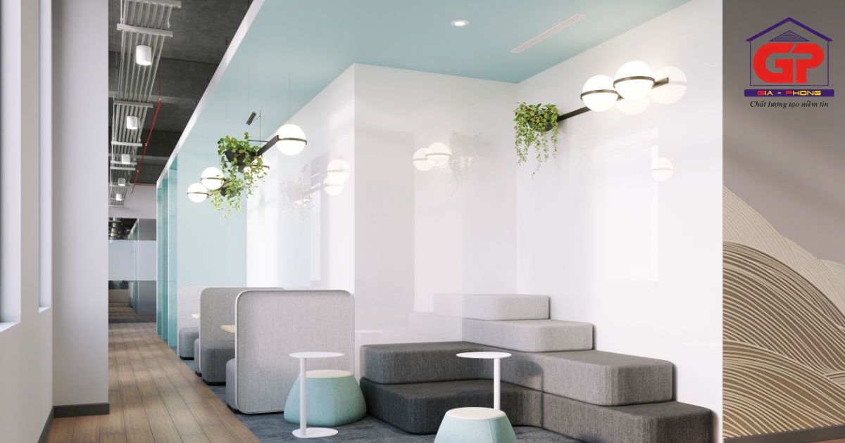 Văn phòng chuyên nghiệp với vách ngăn thạch cao