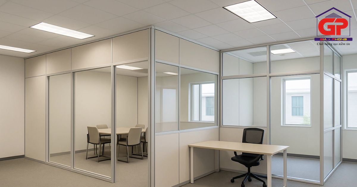 Văn phòng nhỏ nhưng có “võ” bằng cách decor trần - vách thạch cao
